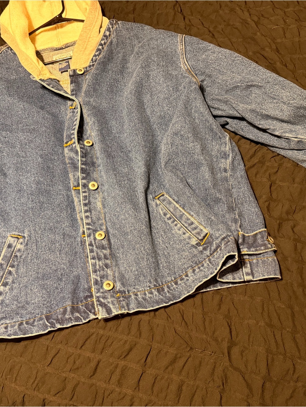 Denim Hooded Jean Jacket - Unbranded - Light Blue